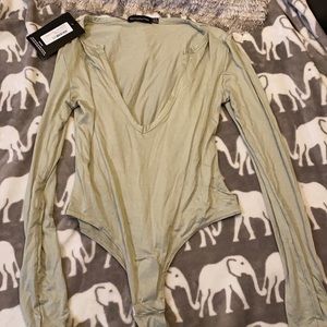 PLT Khaki Longsleeve Bodysuit